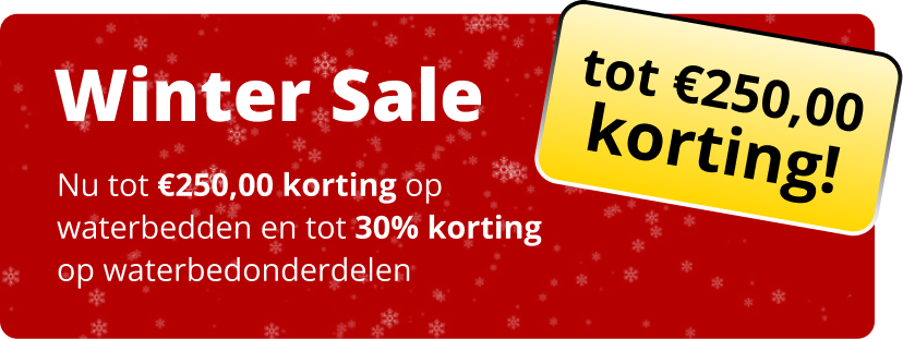 Winter Sale Waterbed Aanbiedingen – tot €250 korting